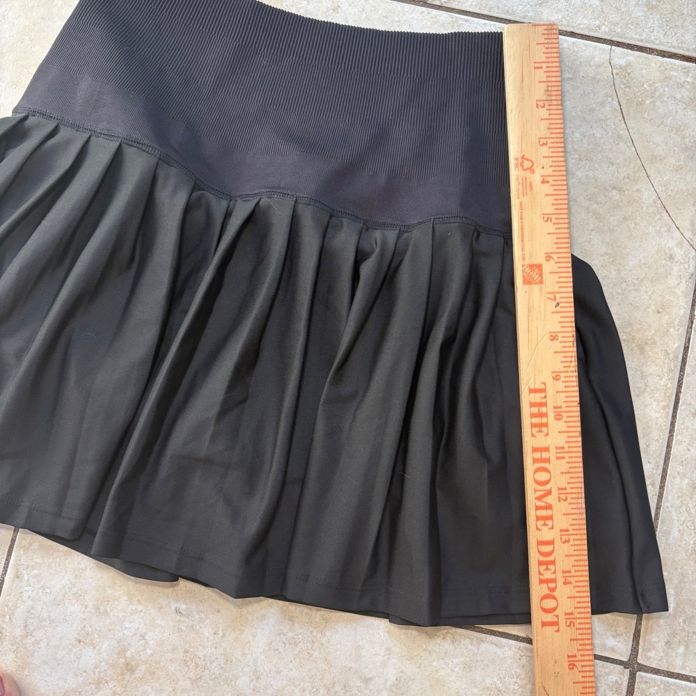 Attarco‎ Black Pleated Tennis Skort High Waisted Athletic Mini Skirt Size M - Picture 4 of 7